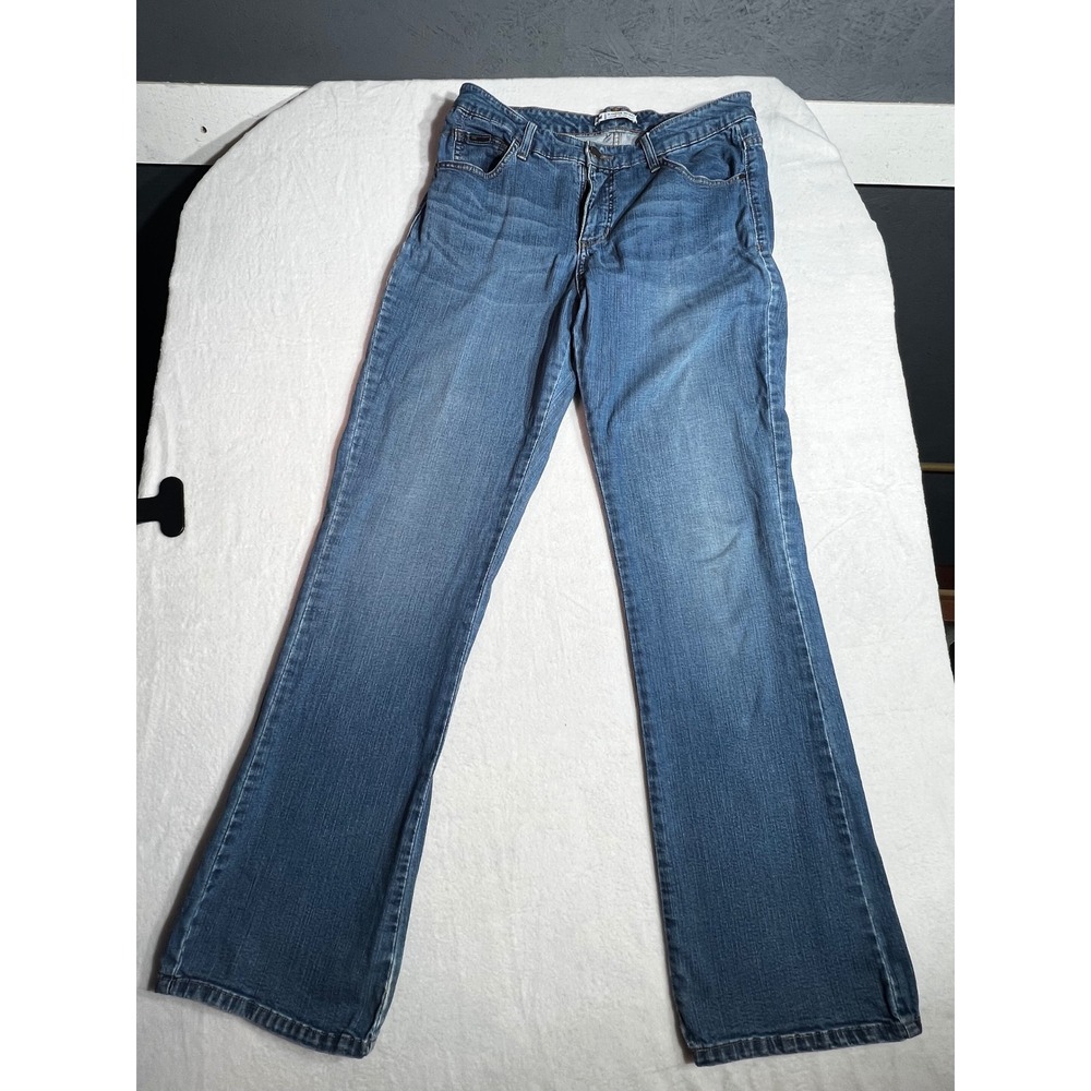 Lee Slender Secret Lower on the Waist Bootcut Jeans Blue Medium Wash Women 16